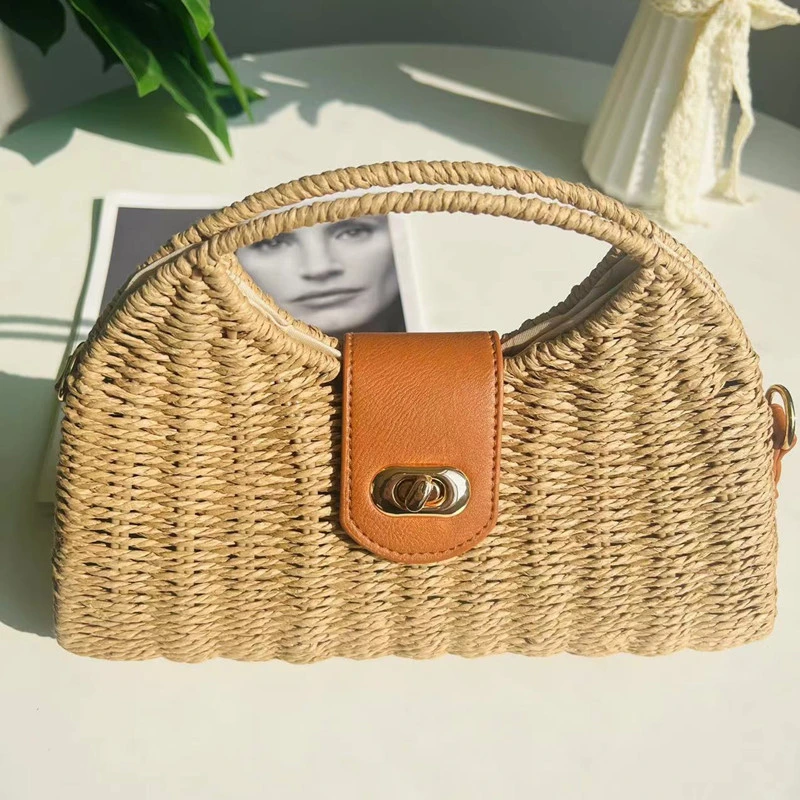 2023 New Women&prime;s Fashion Sweet Bag Beach Photo Portable Dumpling Bag