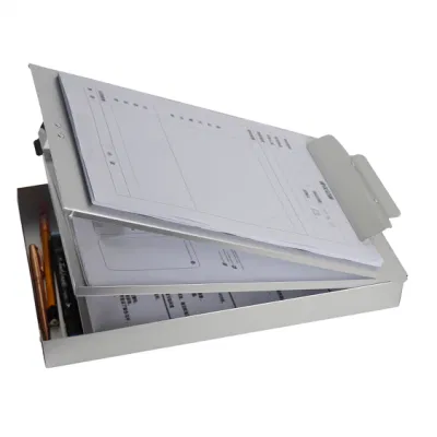 Heavy Duty Storage Form Paper Holder Double Layer Folder High Capacity Metal Clipboard Storage Box
